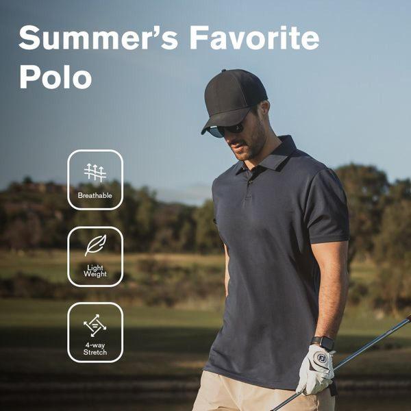 polo shirt, golf shirt, collared shirt, sport shirt, casual shirt, product launch, lifestyle, outdoor, trustworthy, neutral, blue, summer sale